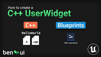 Creating a UserWidget in C++ 